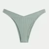 Ribbed High-Leg Cheekiest Bikini Bottom