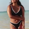 Ribbed High-Leg V-Waist Cheekiest Bikini Bottom