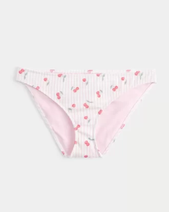 Ribbed Low-Rise Bikini Bottom