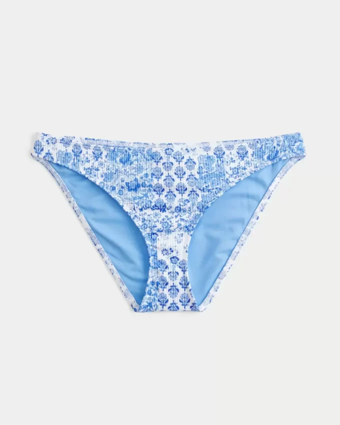 Ribbed Low-Rise Bikini Bottom