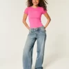 Ribbed Number Graphic Baby Tee