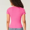 Ribbed Number Graphic Baby Tee