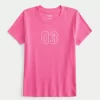 Ribbed Number Graphic Baby Tee