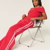 Ribbed Off-the-Shoulder Foldover Top