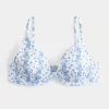 Ribbed Plunge Underwire Bikini Top