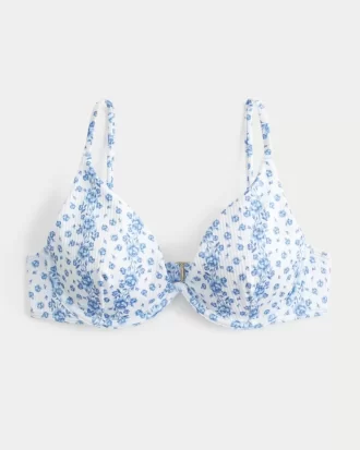 Ribbed Plunge Underwire Bikini Top