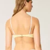 Ribbed Plunge Underwire Bikini Top