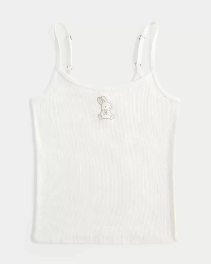 Ribbed Rabbit Graphic Cami