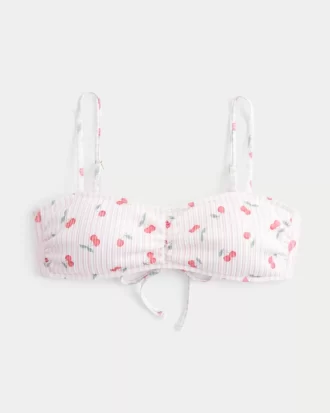 Ribbed Scoop Bikini Top