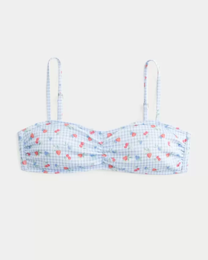 Ribbed Scoop Bikini Top