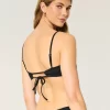 Ribbed Scoop Bikini Top