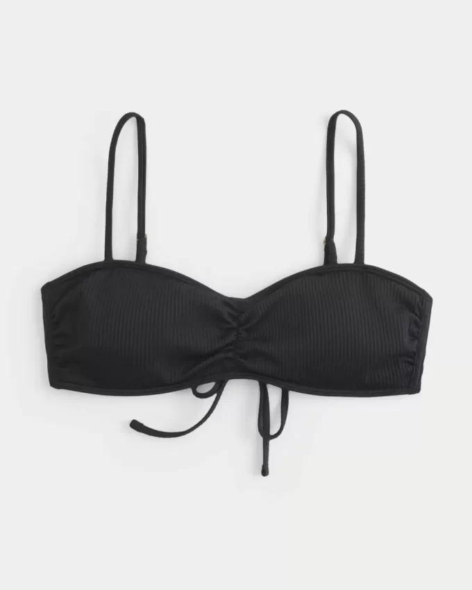 Ribbed Scoop Bikini Top