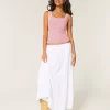 Ribbed Seamless Fabric Square-Neck Tank