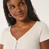 Ribbed Short-Sleeve Icon Henley