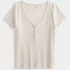 Ribbed Short-Sleeve Icon Henley