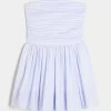 Ruched Bubble Skort Dress