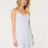 Ruffle Chiffon Mini Dress