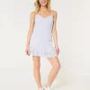 Ruffle Chiffon Mini Dress