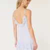 Ruffle Chiffon Mini Dress