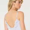 Ruffle Chiffon Mini Dress