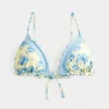 Ruffle Edge Triangle Bikini Top
