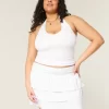 Ruffle Knit Mini Skort