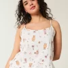 Ruffle Seersucker Sleep Tank