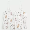 Ruffle Seersucker Sleep Tank
