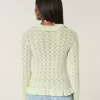 Ruffle Tie-Front Cardigan