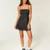Satin Strapless Bow Bodycon Dress