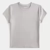 Soft Stretch Seamless Fabric Longline Baby Tee