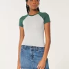 Seamless Fabric Longline Crew Baby Tee