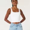 Seamless Fabric Square-Neck Tank