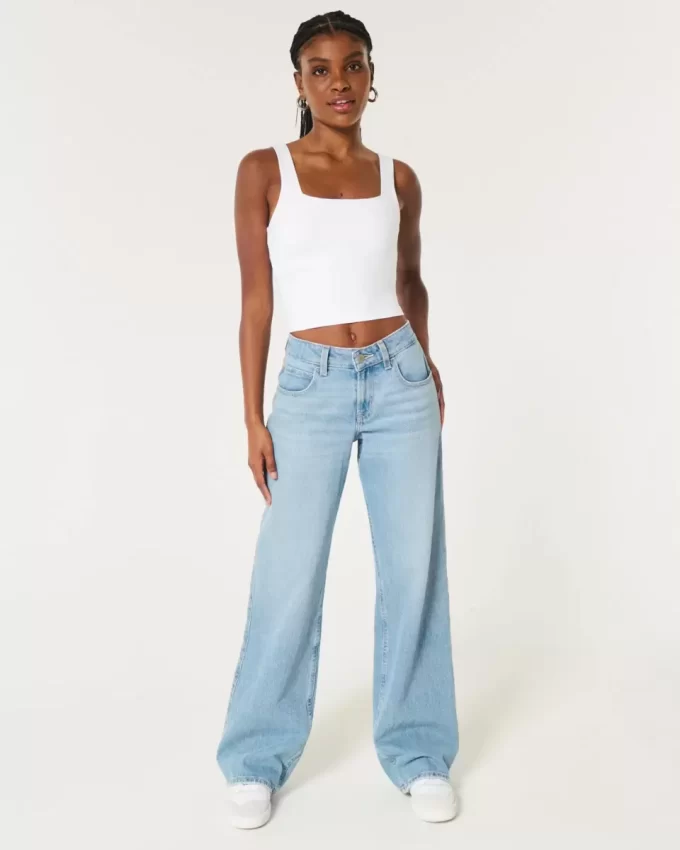 Seamless Fabric Square-Neck Tank