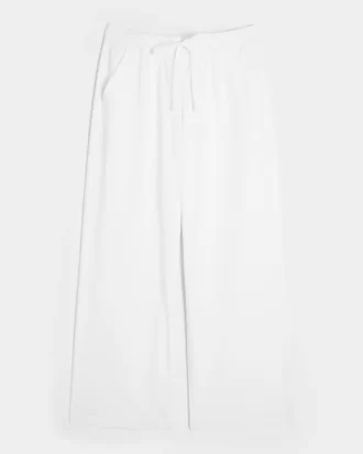 Seersucker Baggy Pull-On Pants