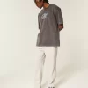Seersucker Loose Pull-On Pants