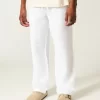 Seersucker Loose Pull-On Pants