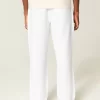 Seersucker Loose Pull-On Pants