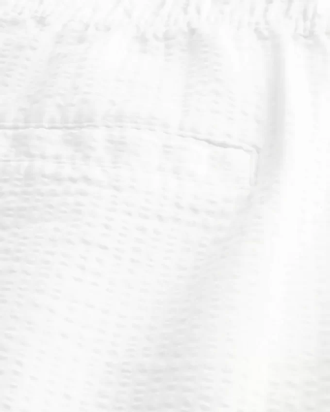 Seersucker Loose Pull-On Pants