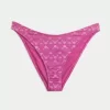 Shimmer High-Leg Cheeky Bikini Bottom