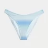 Shimmer High-Leg Cheeky Bikini Bottom