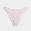 Shimmer High-Leg Cheeky Bikini Bottom