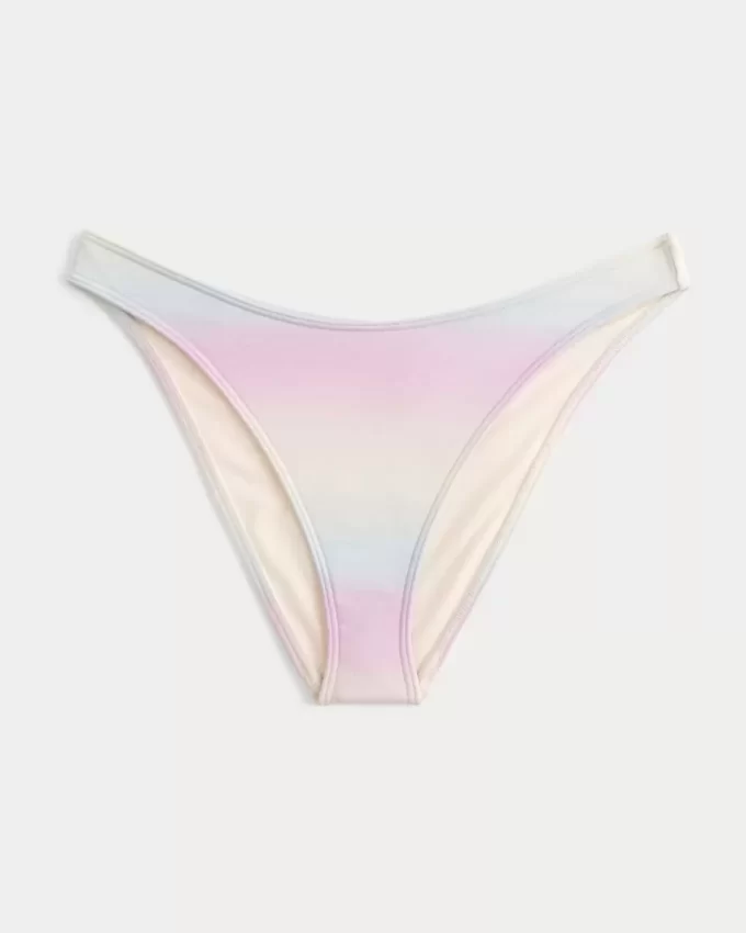 Shimmer High-Leg Cheeky Bikini Bottom