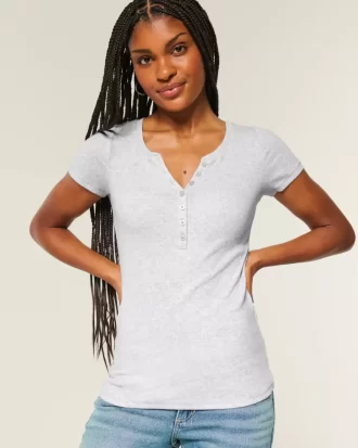 Short-Sleeve Henley