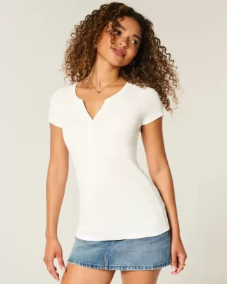 Short-Sleeve Henley