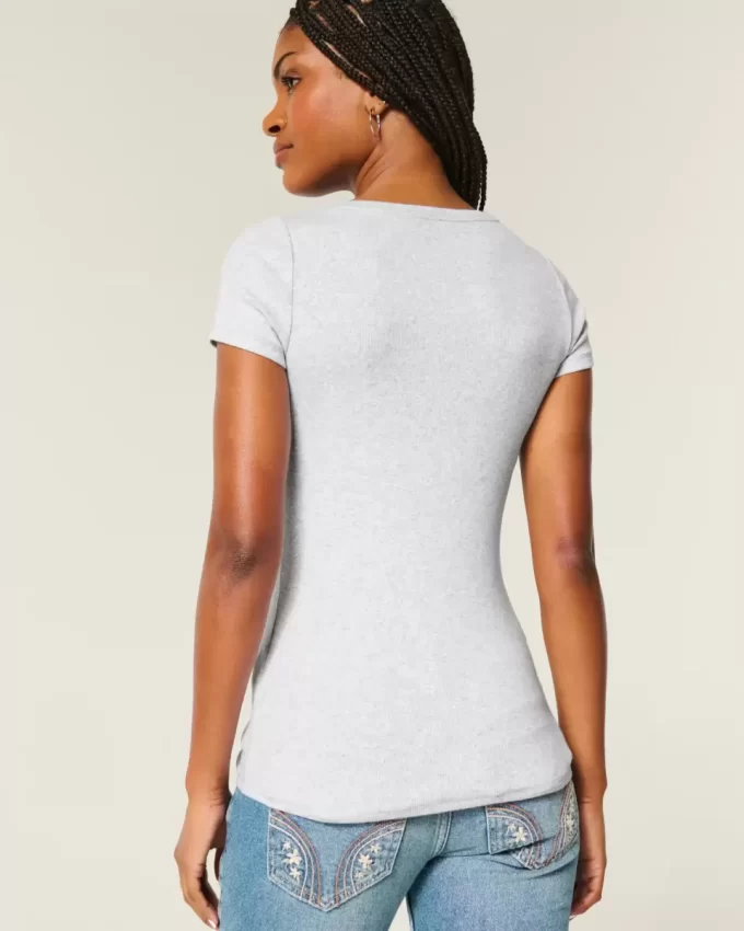 Short-Sleeve Henley