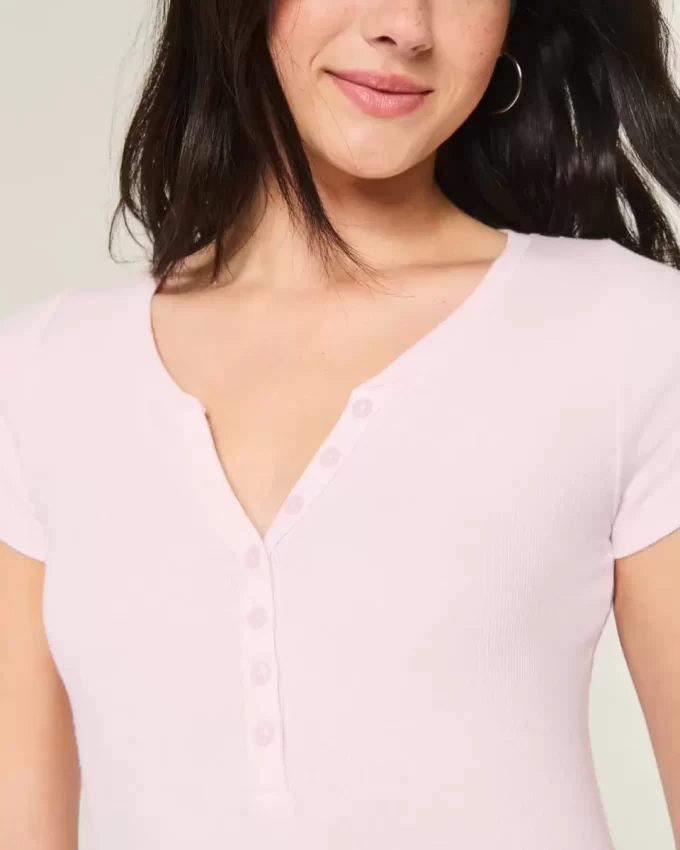 Short-Sleeve Henley