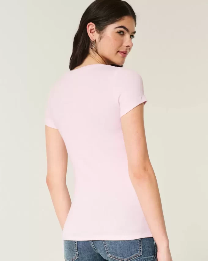 Short-Sleeve Henley