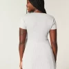 Short-Sleeve Henley Babydoll Top
