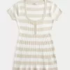 Short-Sleeve Henley Babydoll Top